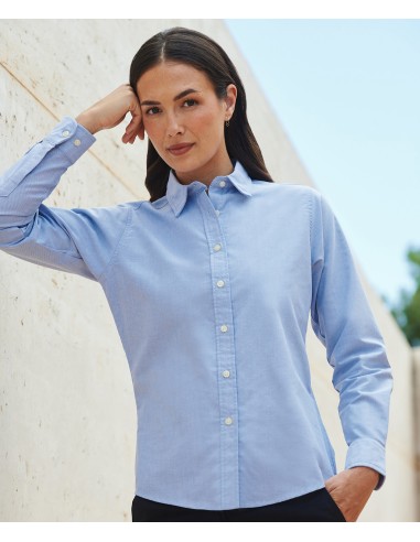 H-H511-Ladies Classic Long Sleeved Oxford Shirt